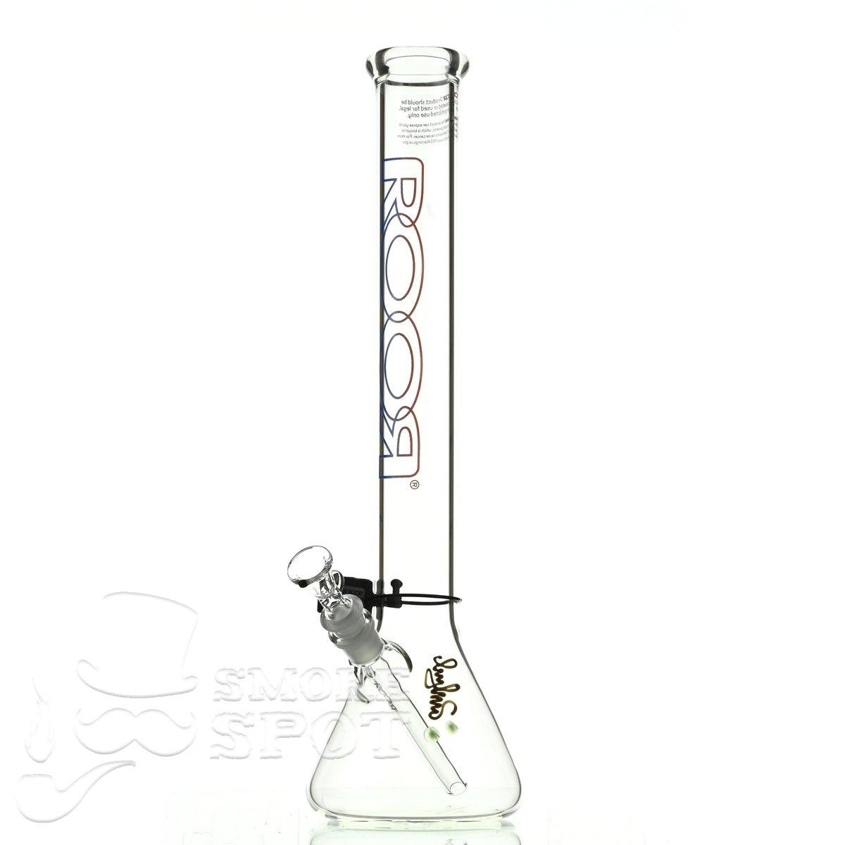 Roor Beaker 18 inch P-D blue red outline #2 - Smoke Spot Smoke Shop