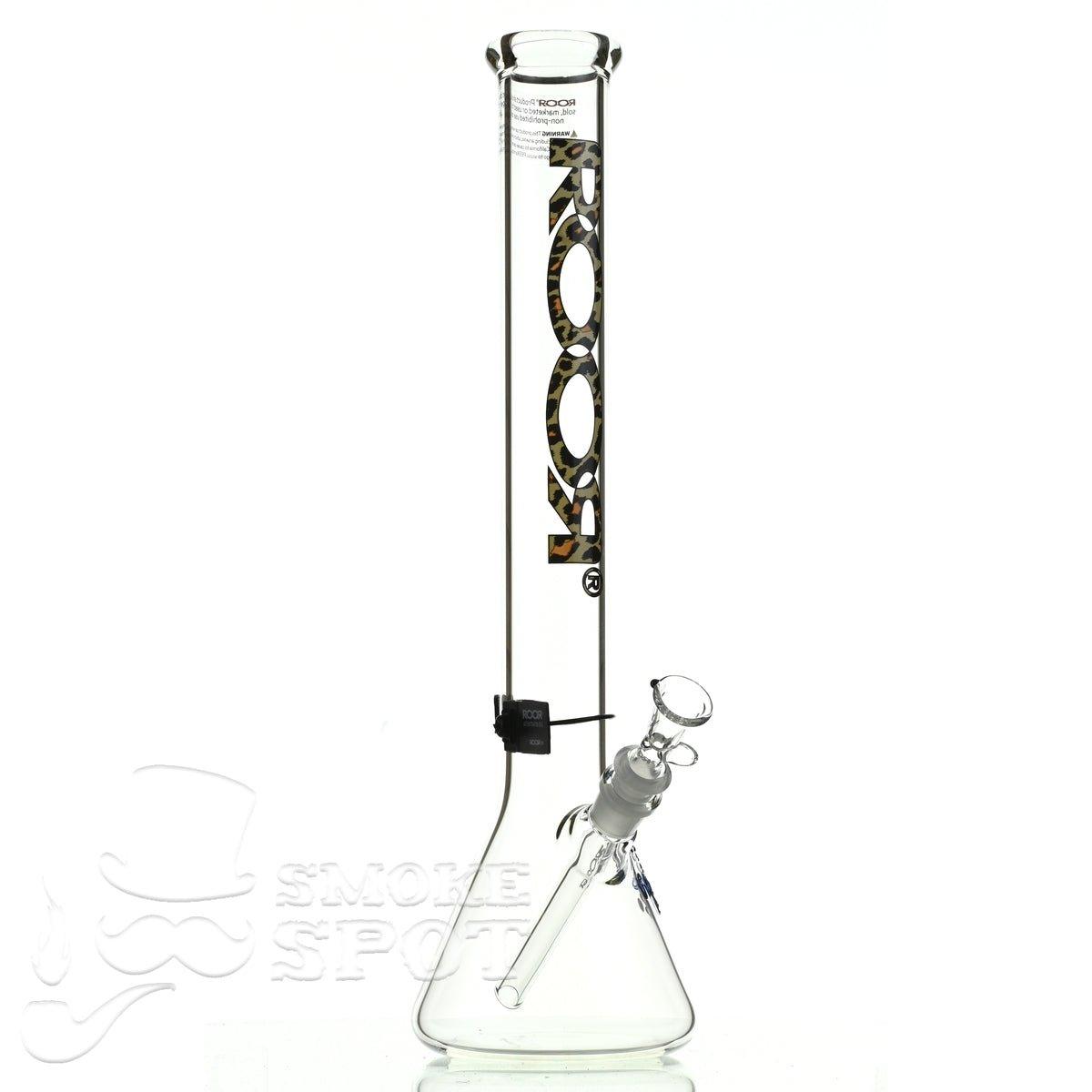 Close-up of Roor Beaker 18 inch P-D leopard #2 scientific glass tube