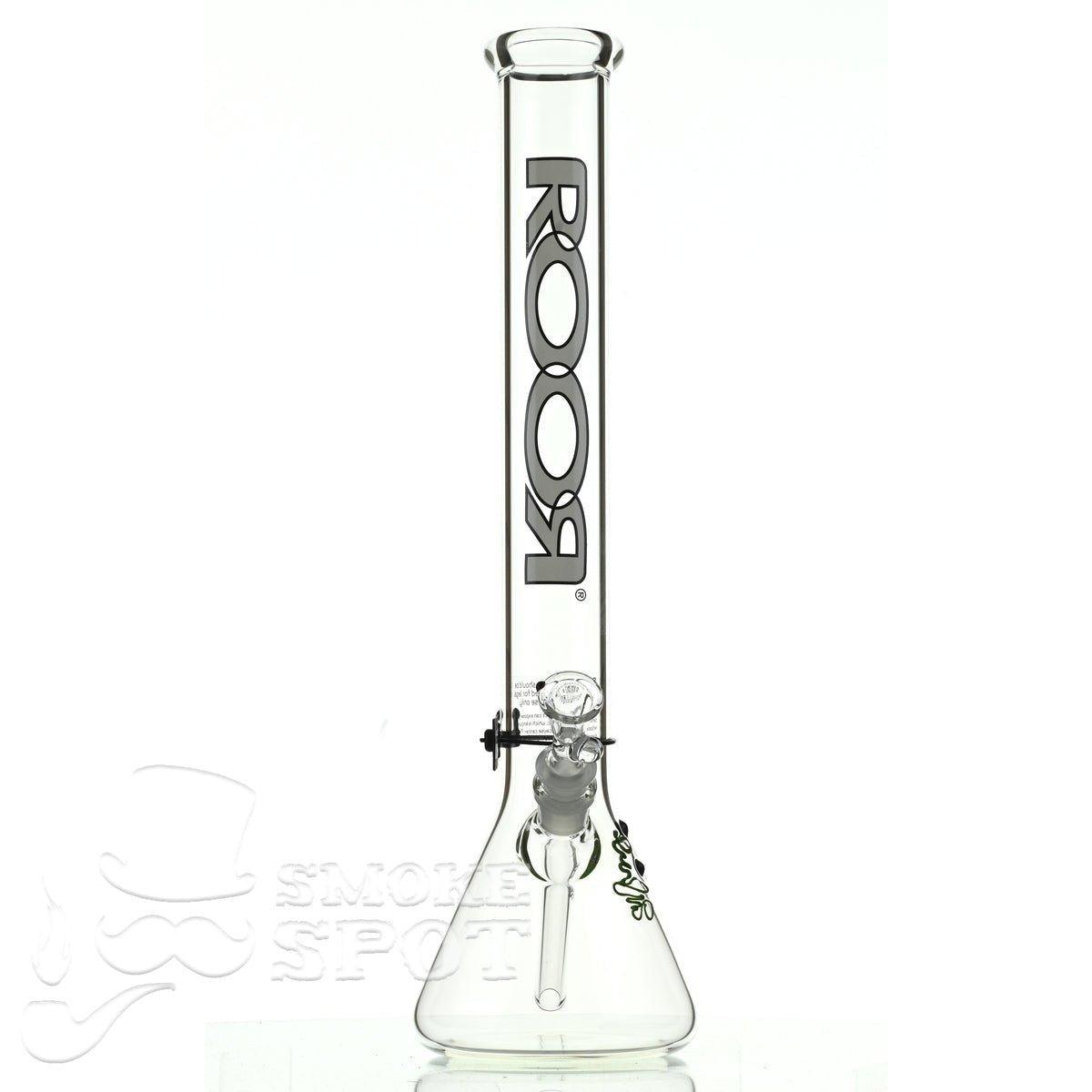 Roor Beaker 18 inch P-D white/black - Smoke Spot Smoke Shop