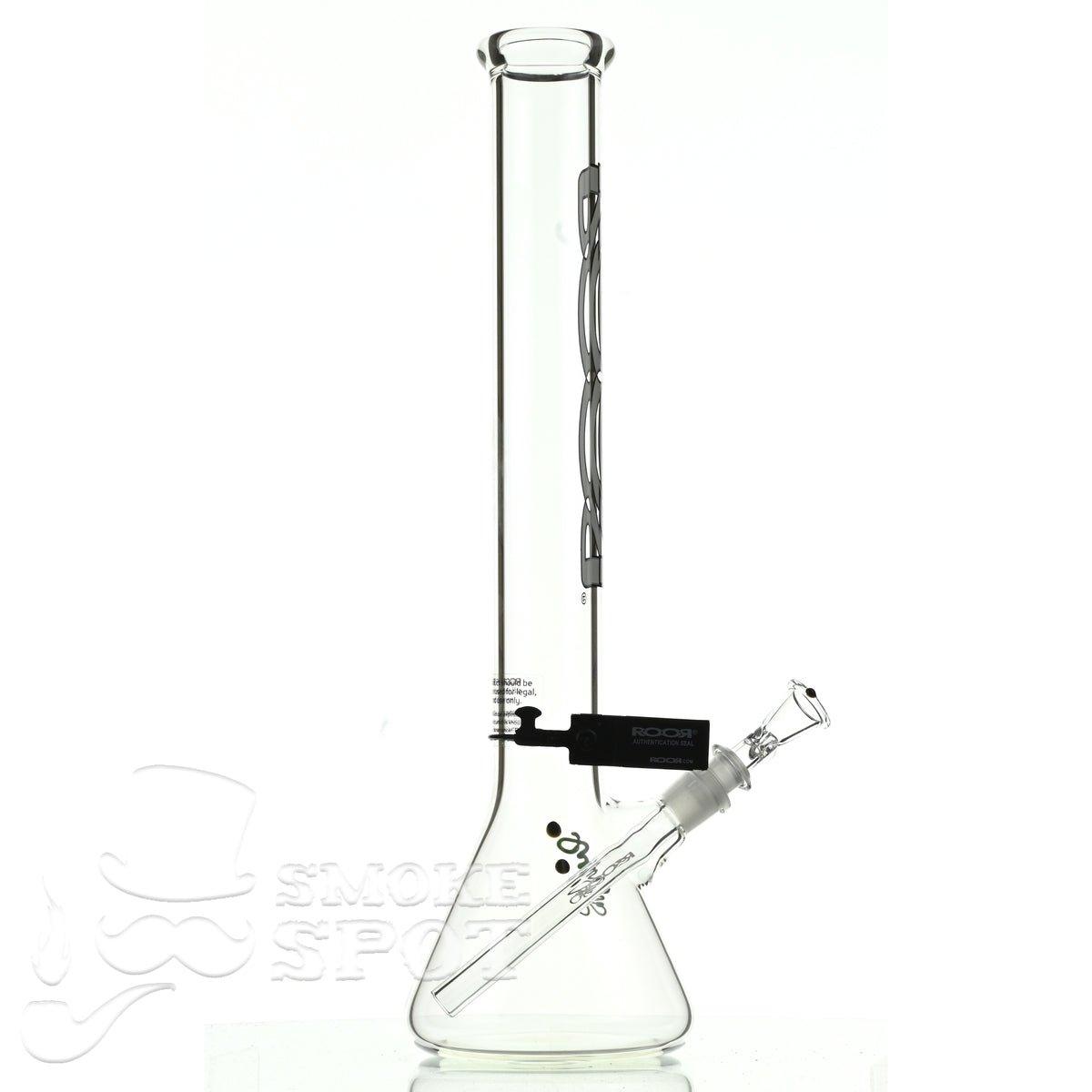 Roor Beaker 18 inch P-D white/black - Smoke Spot Smoke Shop
