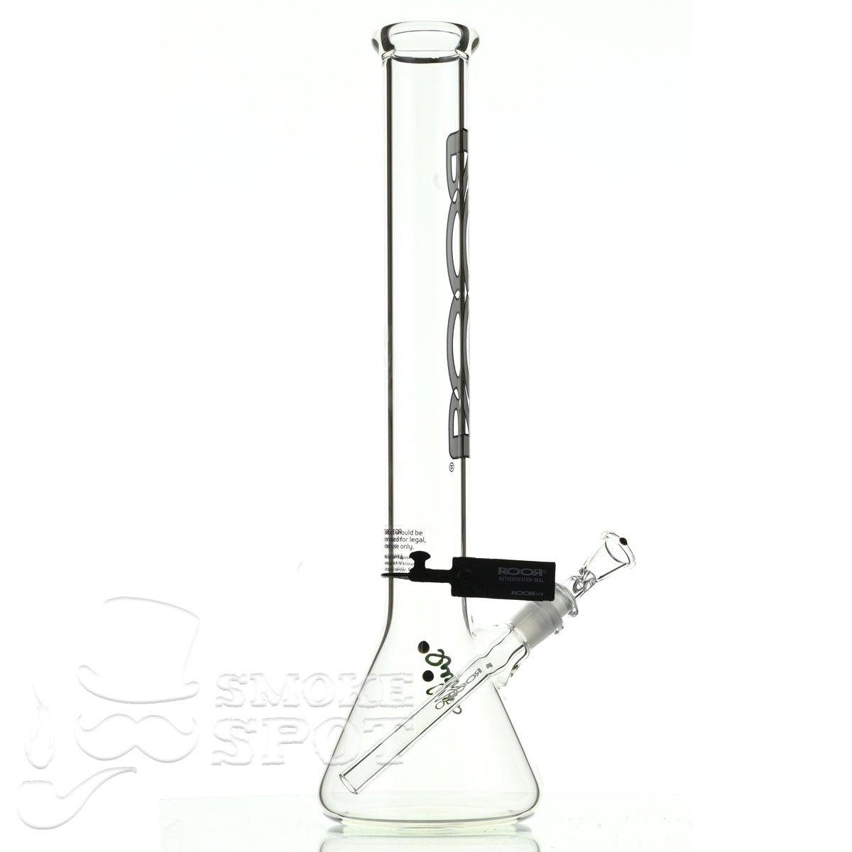 Roor Beaker 18 inch P-D white/black - Smoke Spot Smoke Shop