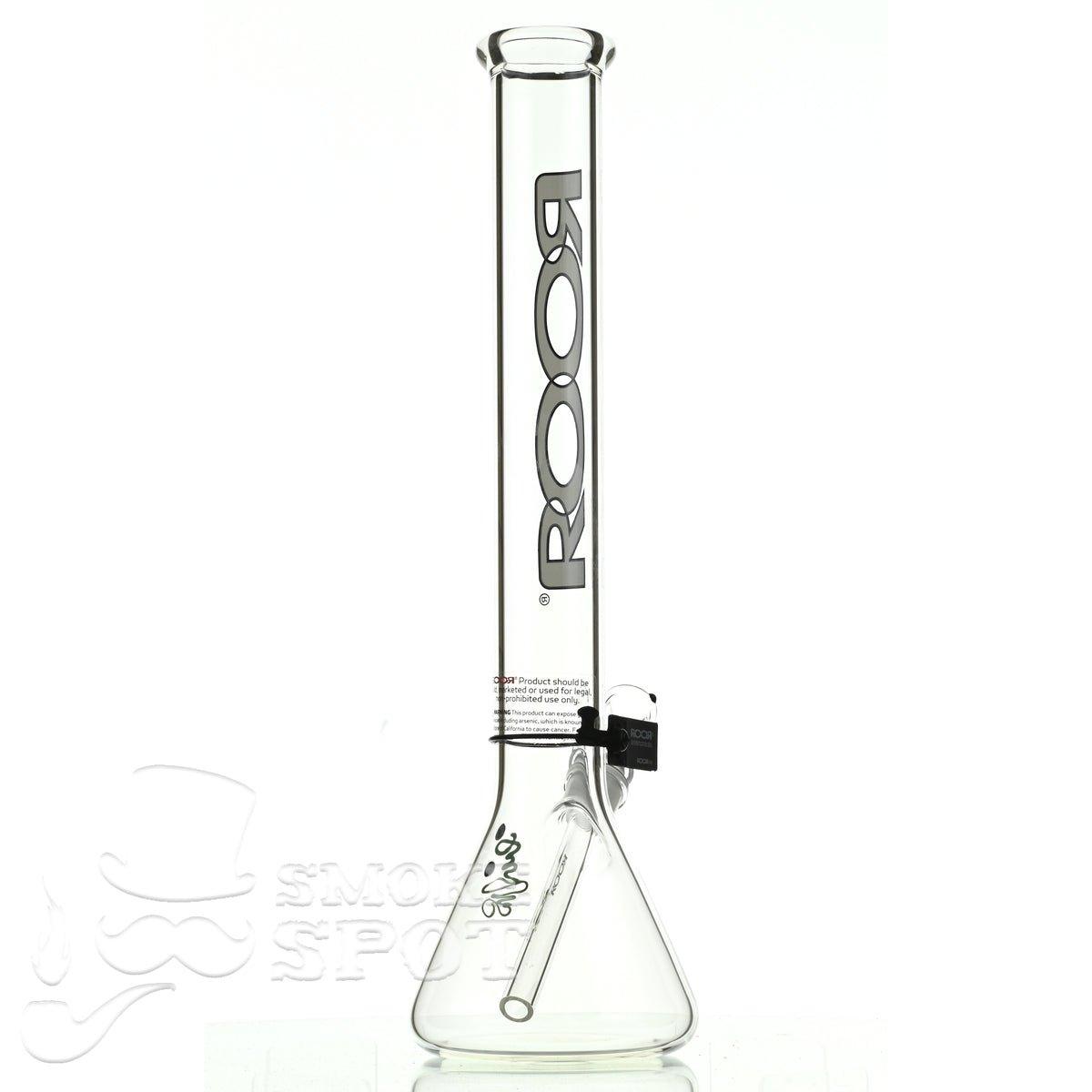 Roor Beaker 18 inch P-D white/black - Smoke Spot Smoke Shop