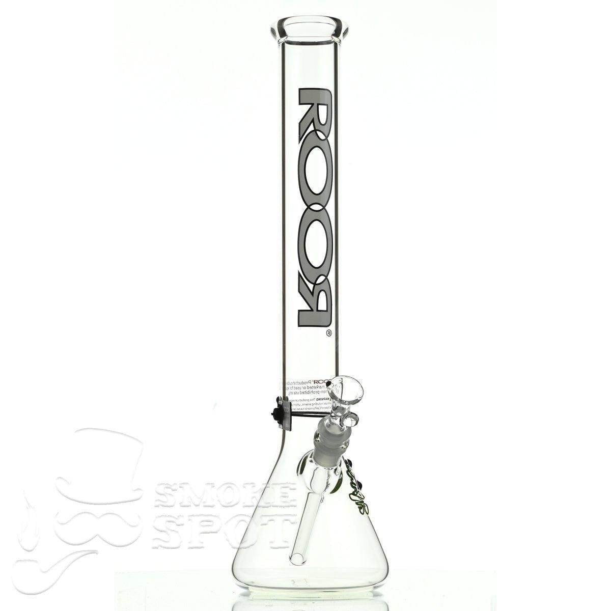 Roor Beaker 18 inch P-D white/black - Smoke Spot Smoke Shop