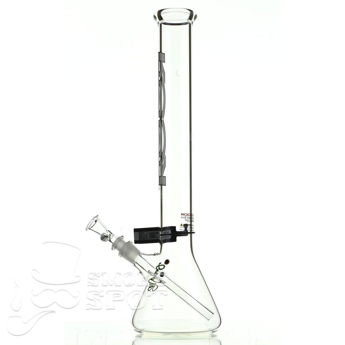 Roor Beaker 18 inch P-D white/black - Smoke Spot Smoke Shop