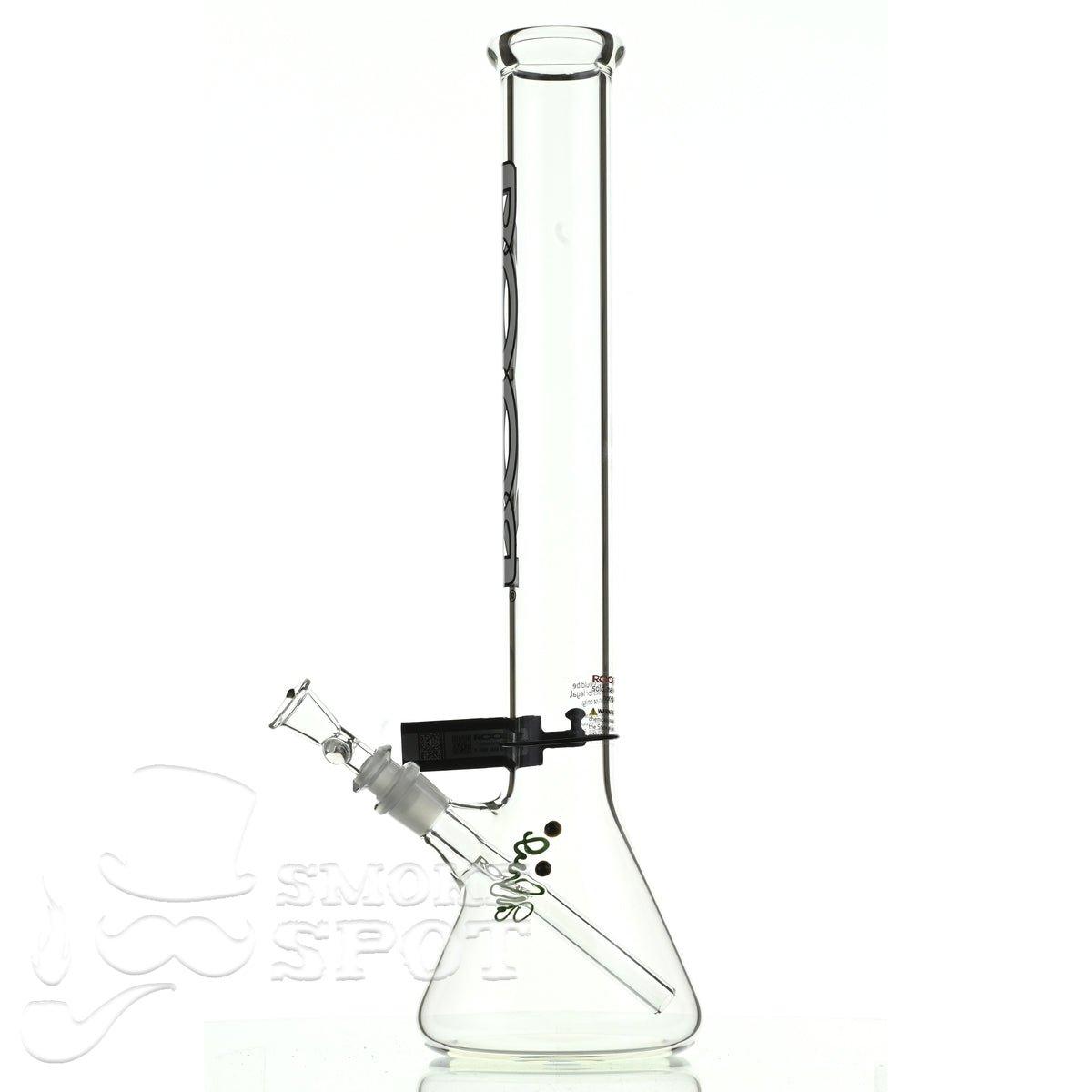 Roor Beaker 18 inch P-D white/black - Smoke Spot Smoke Shop
