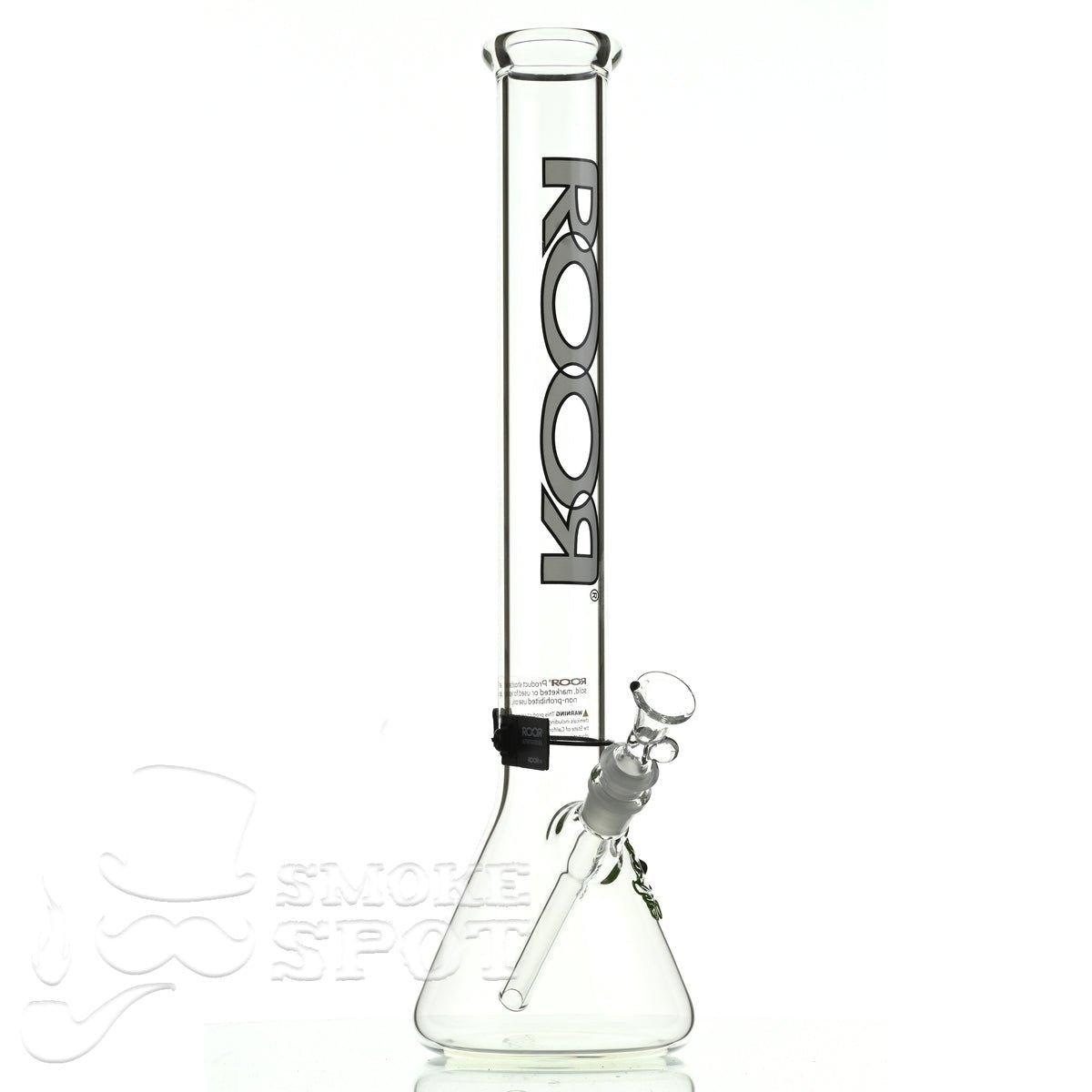 Roor Beaker 18 inch P-D white/black - Smoke Spot Smoke Shop
