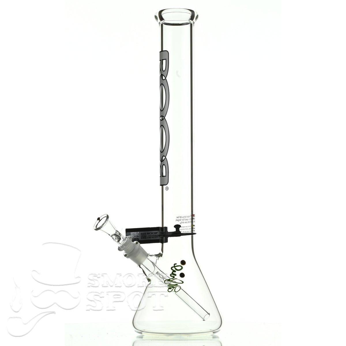 Roor Beaker 18 inch P-D white/black - Smoke Spot Smoke Shop