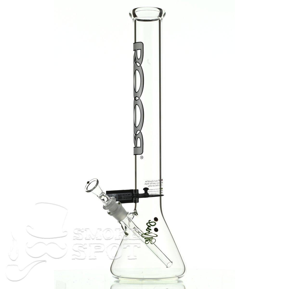 Roor Beaker 18 inch P-D white/black - Smoke Spot Smoke Shop