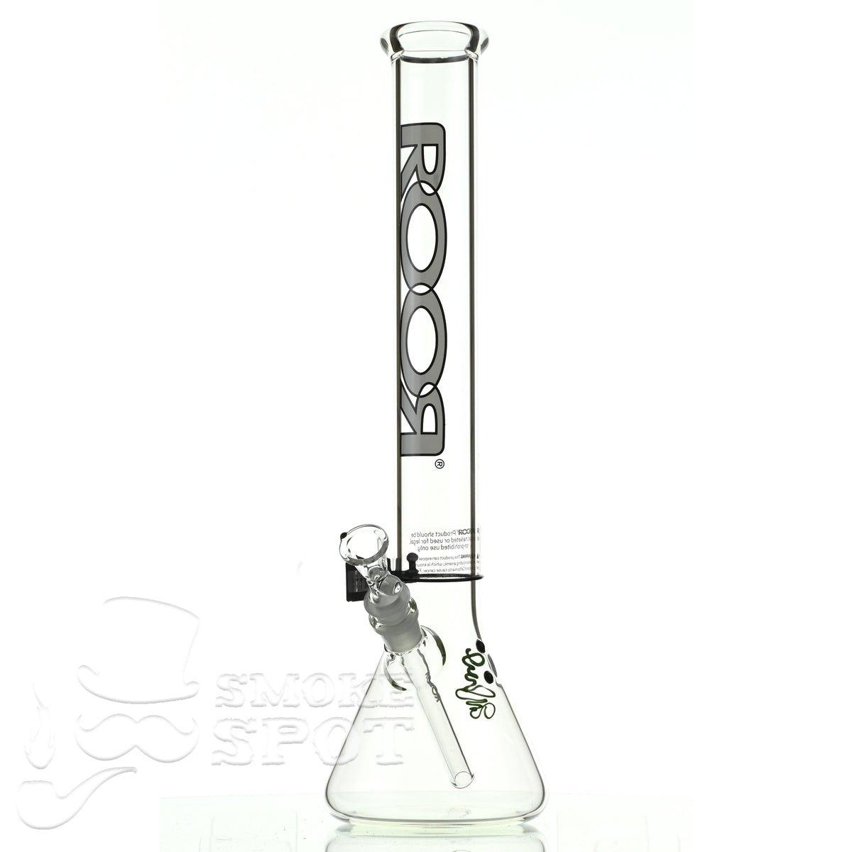 Roor Beaker 18 inch P-D white/black - Smoke Spot Smoke Shop