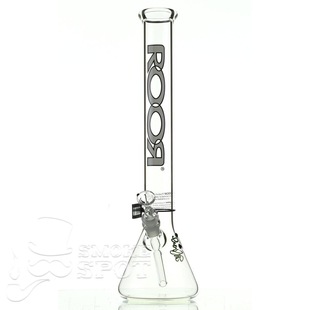 Roor Beaker 18 inch P-D white/black - Smoke Spot Smoke Shop