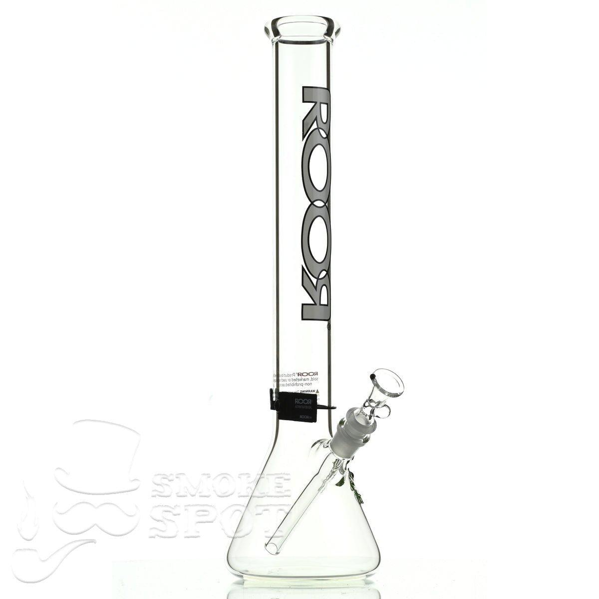 Roor Beaker 18 inch P-D white/black - Smoke Spot Smoke Shop
