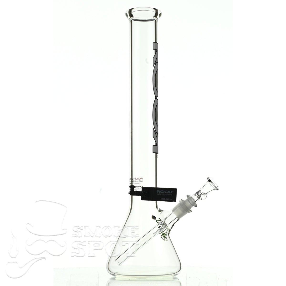 Roor Beaker 18 inch P-D white/black - Smoke Spot Smoke Shop