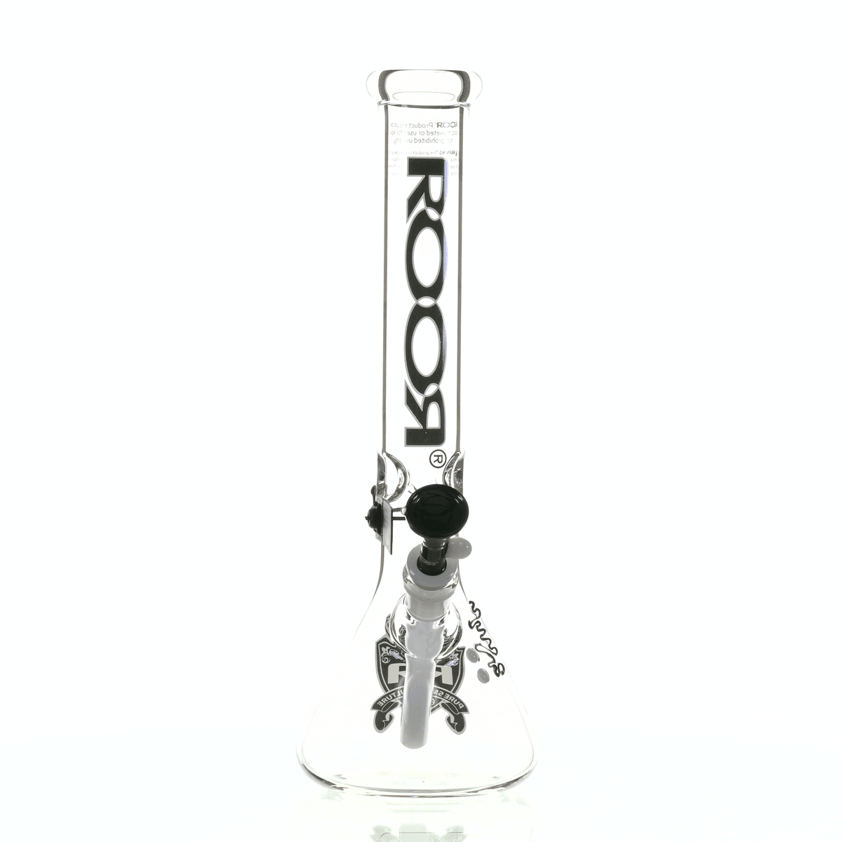 ROOR INTRO COLLECTOR 14" BEAKER 455 BLACK/WHITE - Smoke Spot Smoke Shop