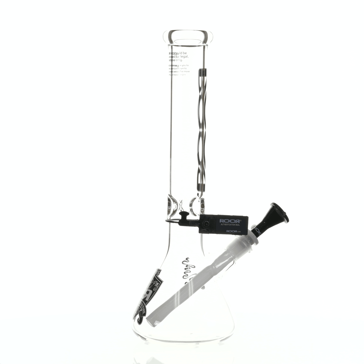 ROOR INTRO COLLECTOR 14" BEAKER 455 BLACK/WHITE - Smoke Spot Smoke Shop