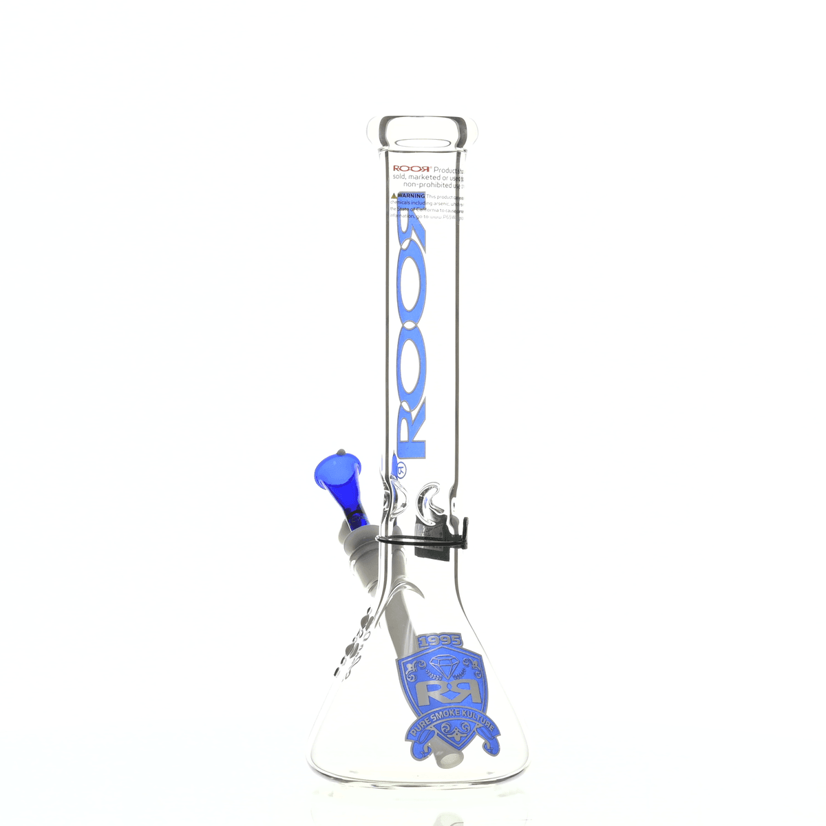 ROOR INTRO COLLECTOR 14" BEAKER 455 BLUE/WHITE - Smoke Spot Smoke Shop