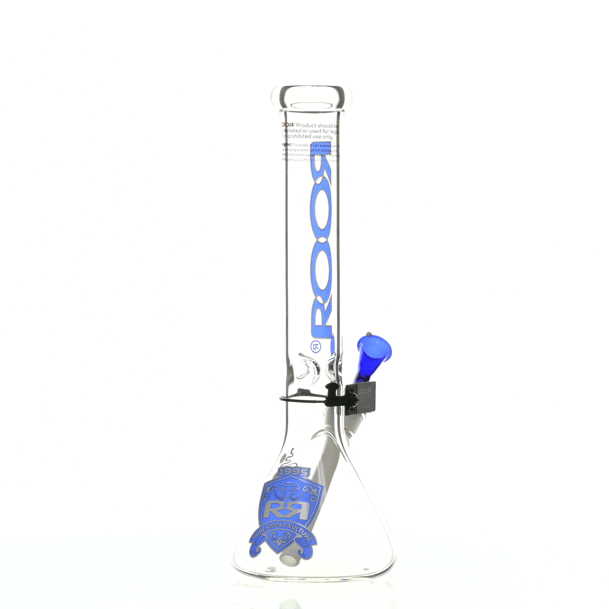 ROOR INTRO COLLECTOR 14" BEAKER 455 BLUE/WHITE - Smoke Spot Smoke Shop