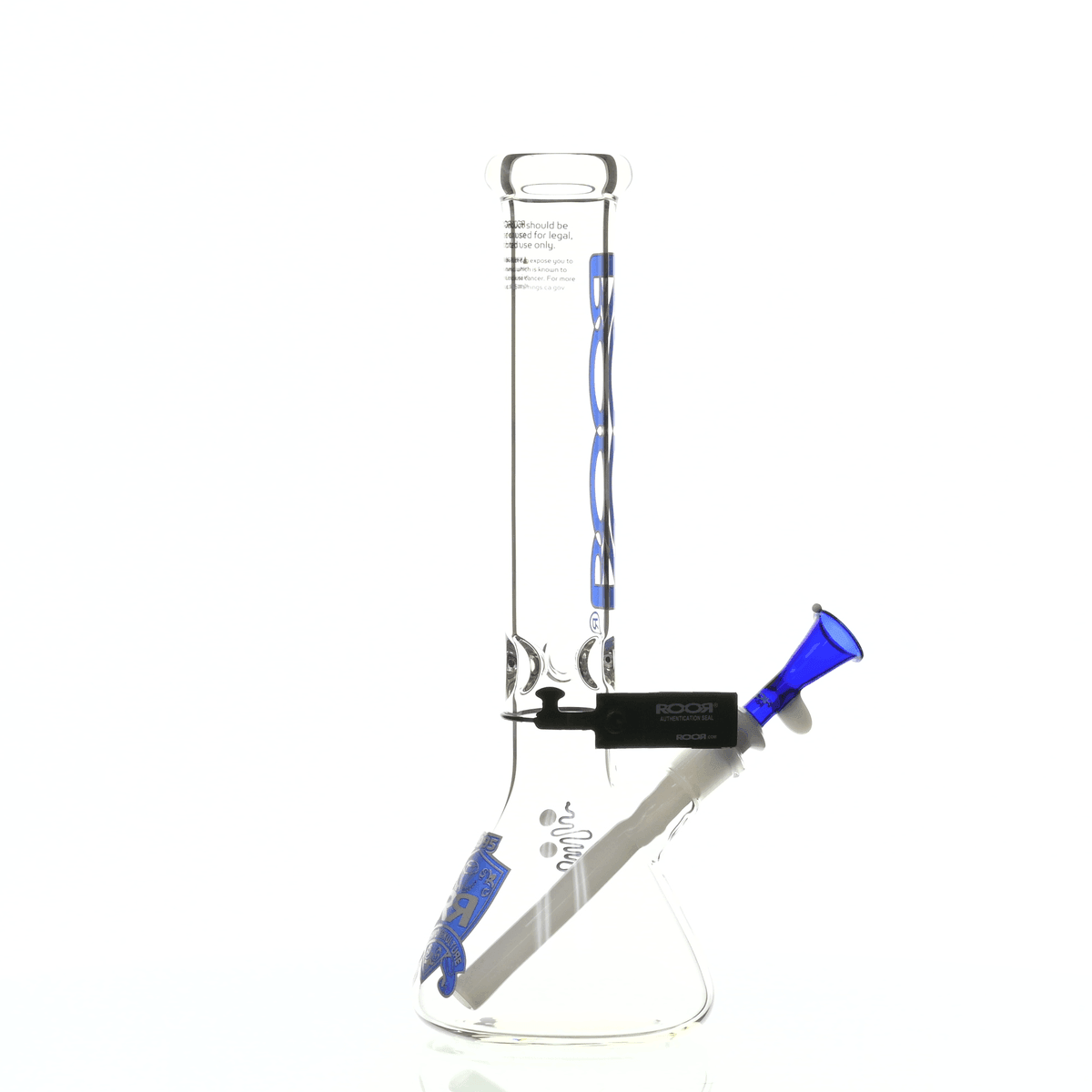 ROOR INTRO COLLECTOR 14" BEAKER 455 BLUE/WHITE - Smoke Spot Smoke Shop