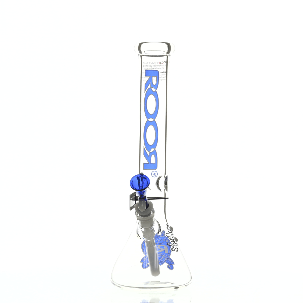 ROOR INTRO COLLECTOR 14" BEAKER 455 BLUE/WHITE - Smoke Spot Smoke Shop