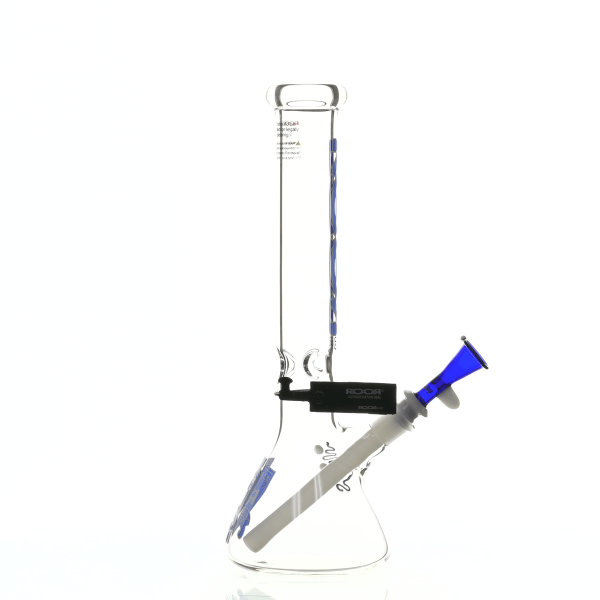 ROOR INTRO COLLECTOR 14" BEAKER 455 BLUE/WHITE - Smoke Spot Smoke Shop