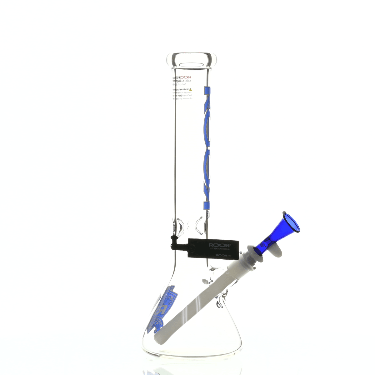 ROOR INTRO COLLECTOR 14" BEAKER 455 BLUE/WHITE - Smoke Spot Smoke Shop