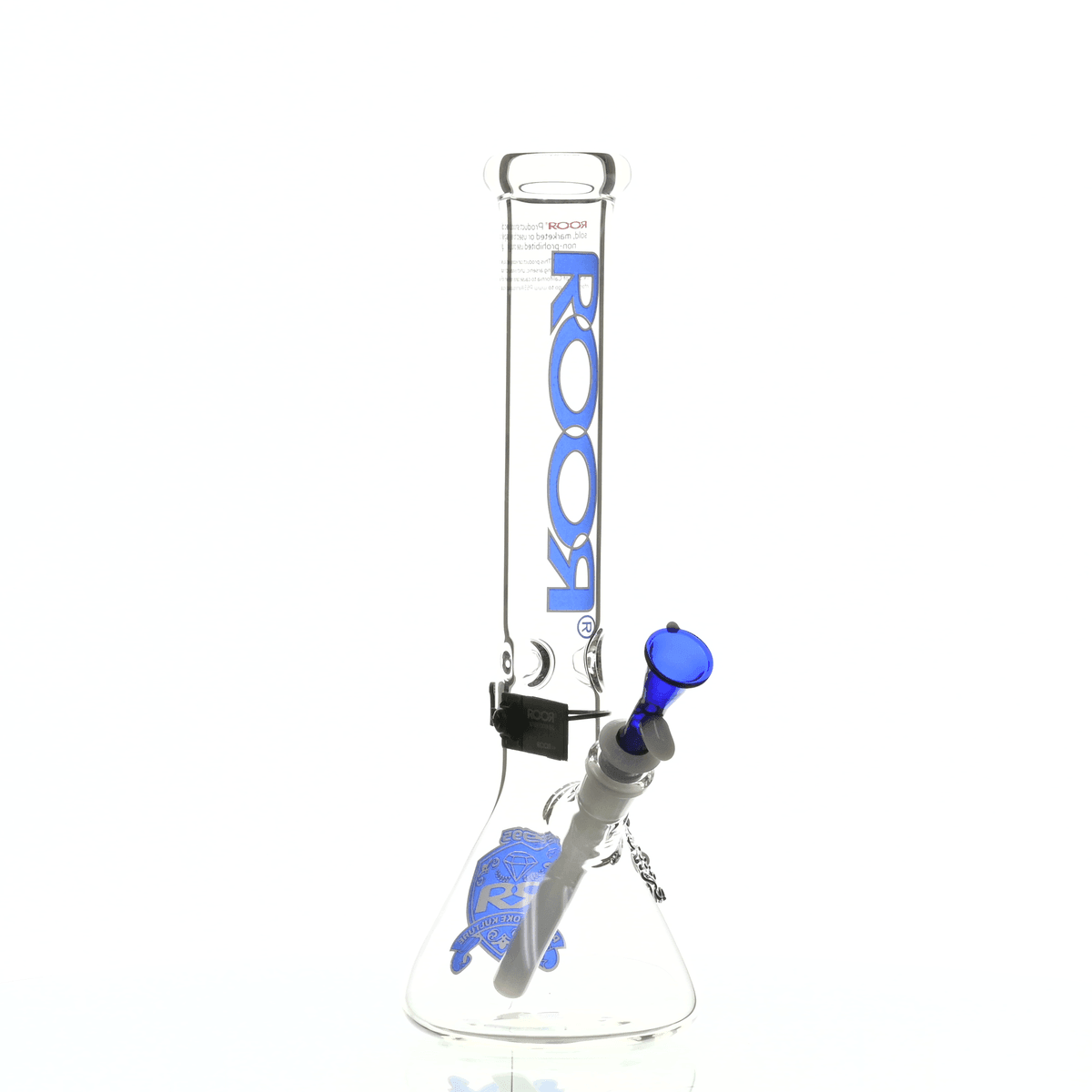 ROOR INTRO COLLECTOR 14" BEAKER 455 BLUE/WHITE - Smoke Spot Smoke Shop