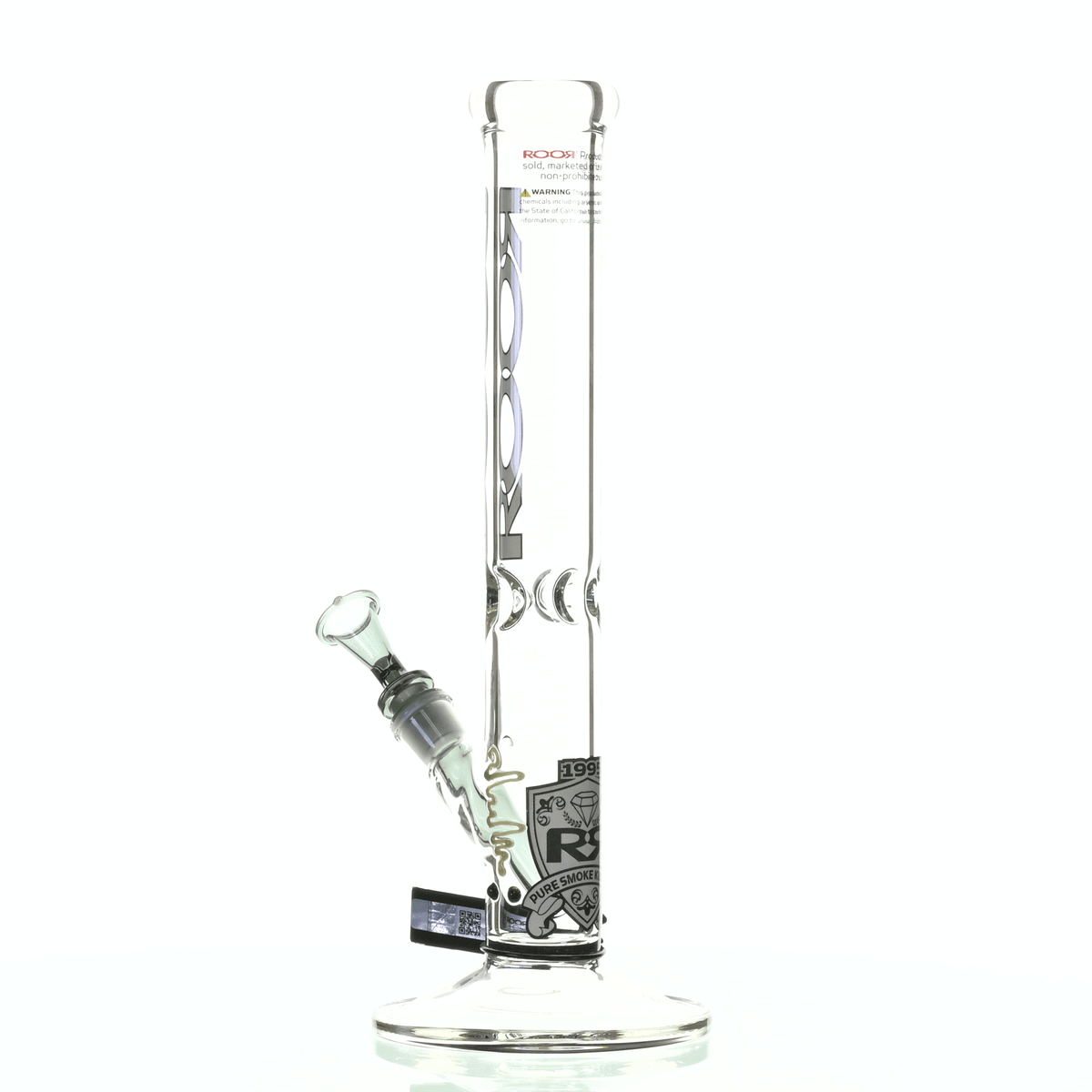 ROOR INTRO COLLECTOR 14" STRAIGHT TUBE 455 GREY/ BLACK - Smoke Spot Smoke Shop