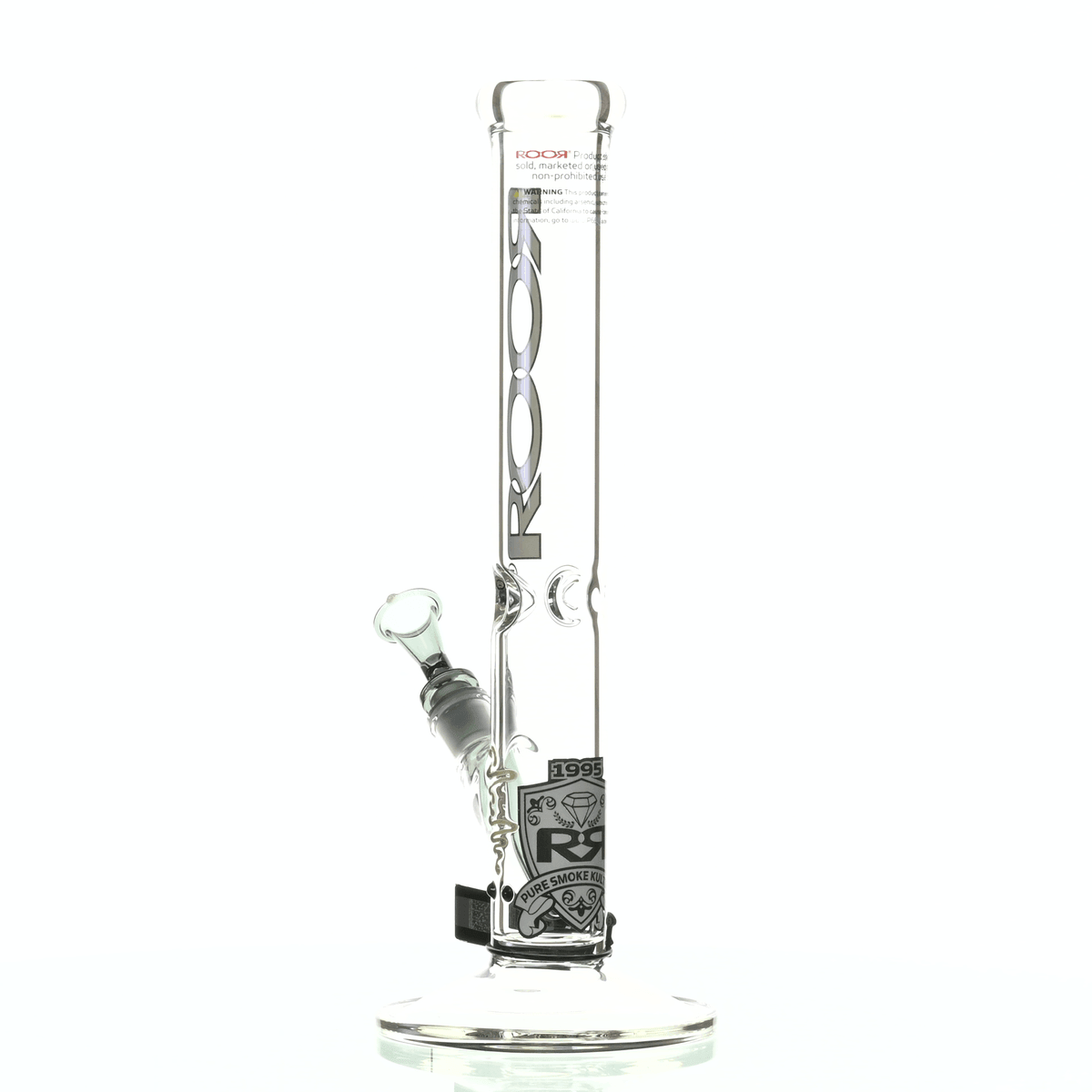 ROOR INTRO COLLECTOR 14" STRAIGHT TUBE 455 GREY/ BLACK - Smoke Spot Smoke Shop