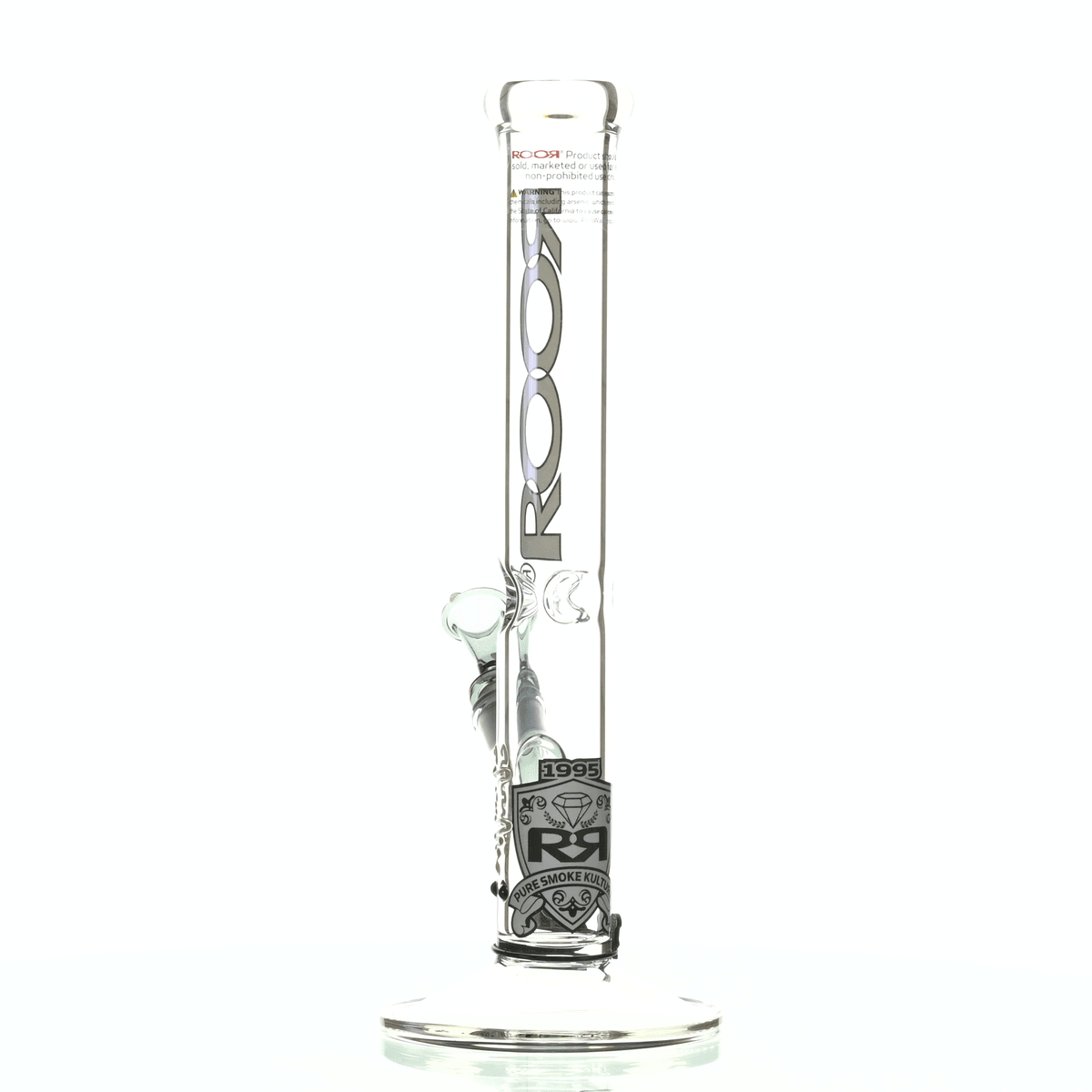 ROOR INTRO COLLECTOR 14" STRAIGHT TUBE 455 GREY/ BLACK - Smoke Spot Smoke Shop