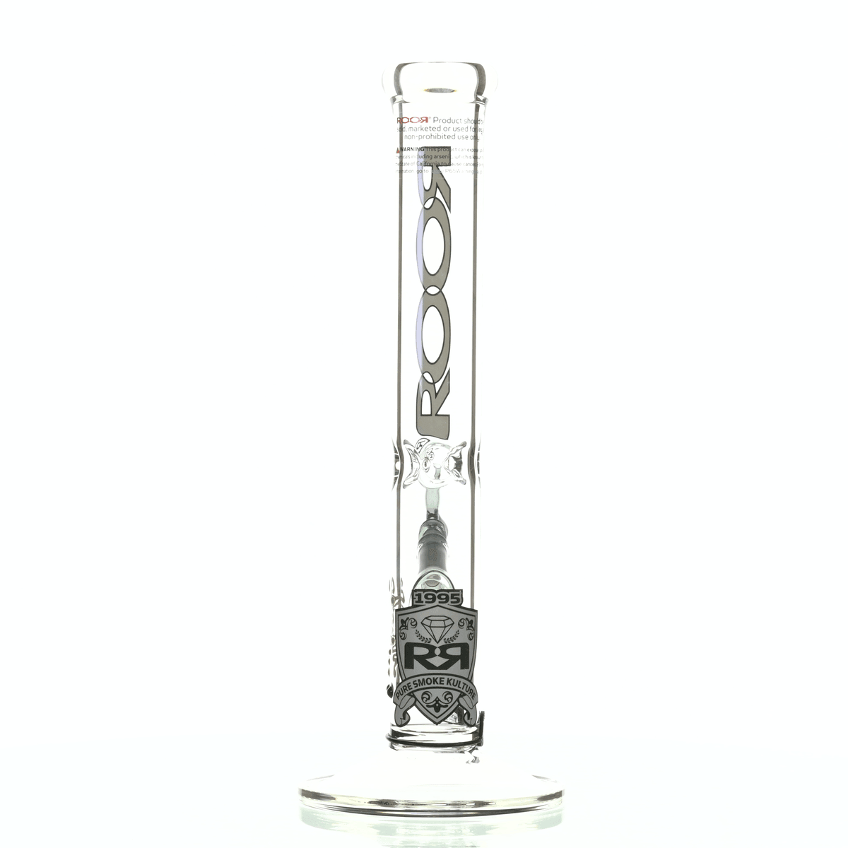 ROOR INTRO COLLECTOR 14" STRAIGHT TUBE 455 GREY/ BLACK - Smoke Spot Smoke Shop