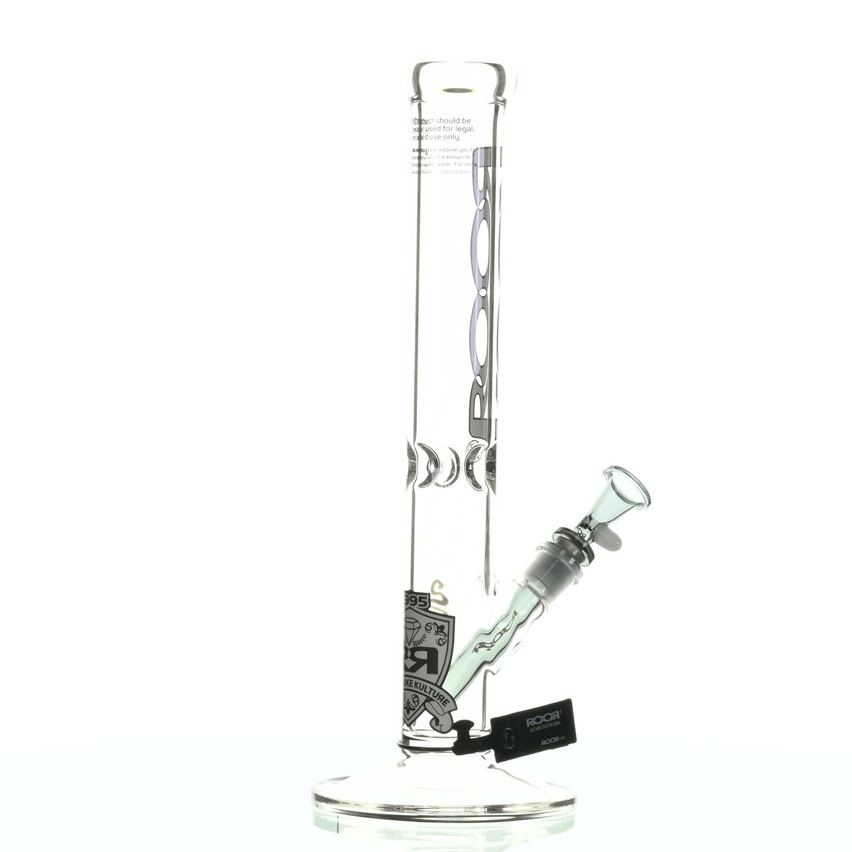 ROOR INTRO COLLECTOR 14" STRAIGHT TUBE 455 GREY/ BLACK - Smoke Spot Smoke Shop