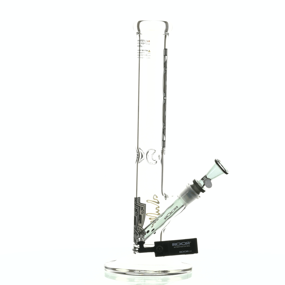 ROOR INTRO COLLECTOR 14" STRAIGHT TUBE 455 GREY/ BLACK - Smoke Spot Smoke Shop