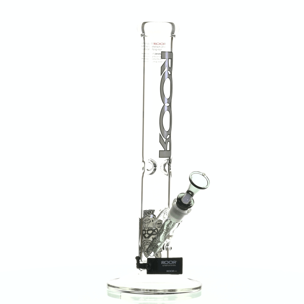 ROOR INTRO COLLECTOR 14" STRAIGHT TUBE 455 GREY/ BLACK - Smoke Spot Smoke Shop