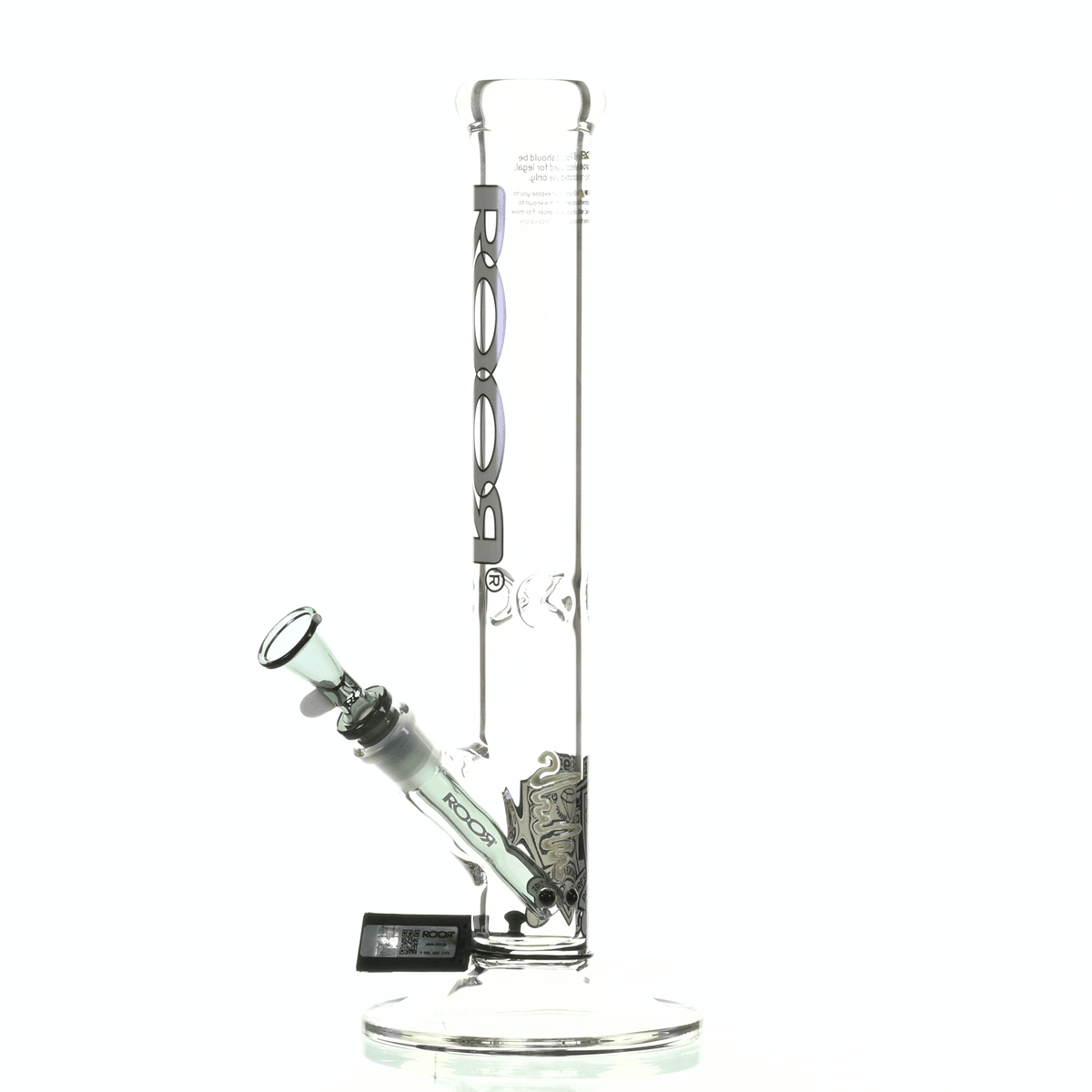 ROOR INTRO COLLECTOR 14" STRAIGHT TUBE 455 GREY/ BLACK - Smoke Spot Smoke Shop
