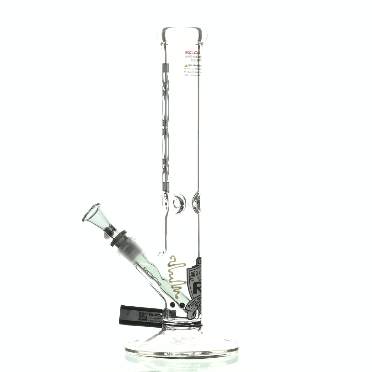 ROOR INTRO COLLECTOR 14" STRAIGHT TUBE 455 GREY/ BLACK - Smoke Spot Smoke Shop