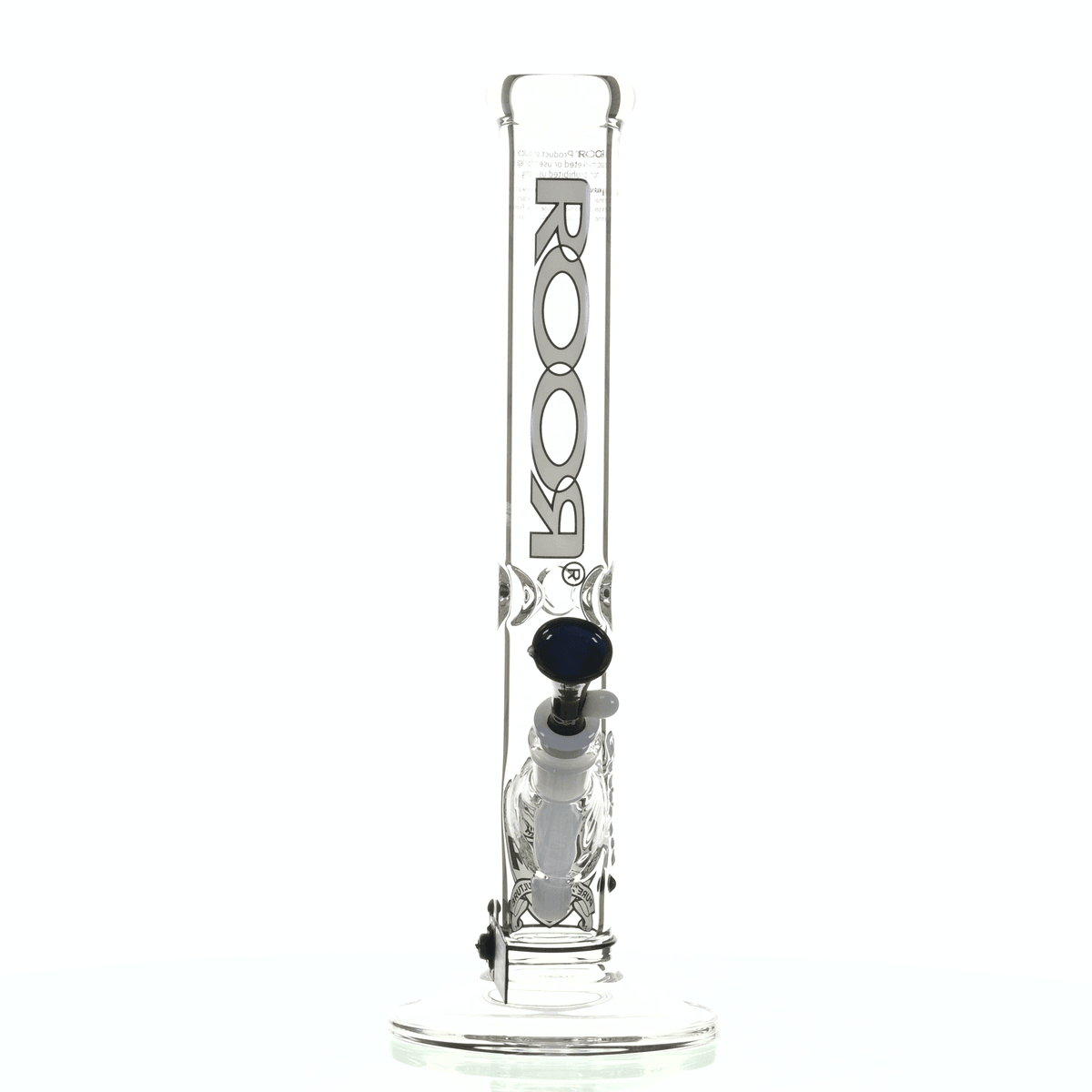 ROOR INTRO COLLECTOR 14" STRAIGHT TUBE 455 WHITE/ BLACK - Smoke Spot Smoke Shop