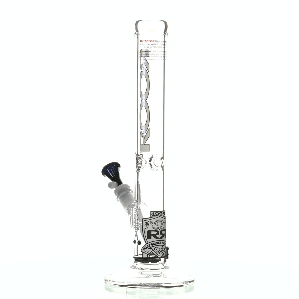 ROOR INTRO COLLECTOR 14" STRAIGHT TUBE 455 WHITE/ BLACK - Smoke Spot Smoke Shop