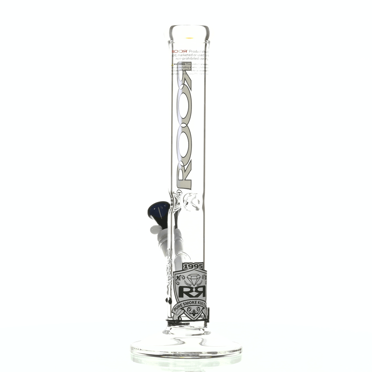 ROOR INTRO COLLECTOR 14" STRAIGHT TUBE 455 WHITE/ BLACK - Smoke Spot Smoke Shop