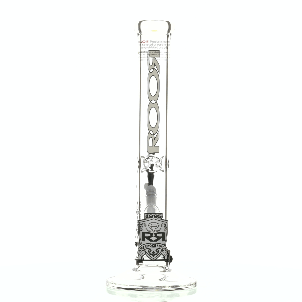 ROOR INTRO COLLECTOR 14" STRAIGHT TUBE 455 WHITE/ BLACK - Smoke Spot Smoke Shop