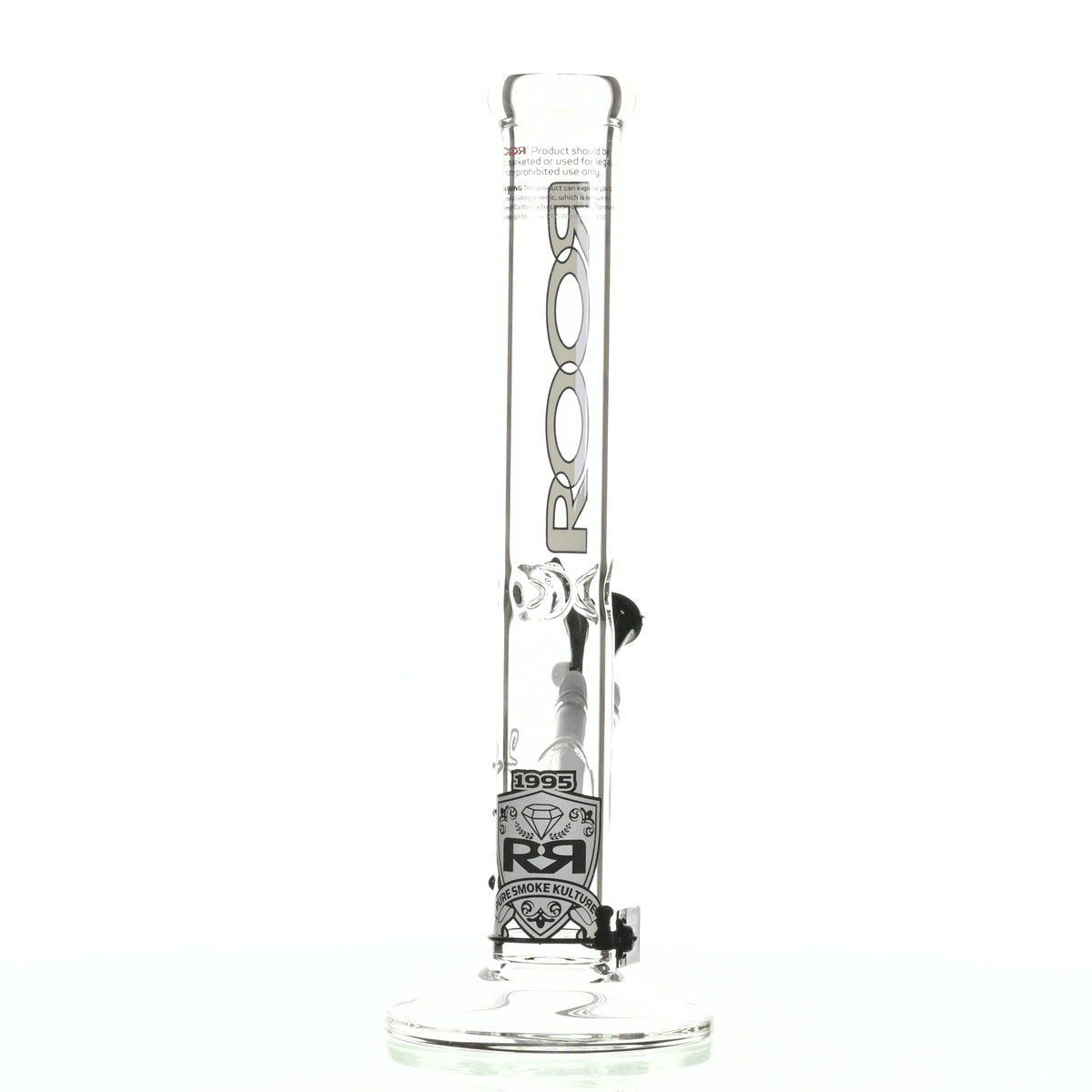 ROOR INTRO COLLECTOR 14" STRAIGHT TUBE 455 WHITE/ BLACK - Smoke Spot Smoke Shop
