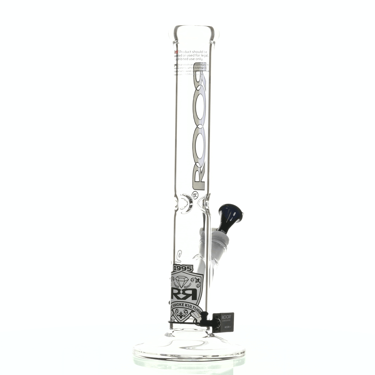 ROOR INTRO COLLECTOR 14" STRAIGHT TUBE 455 WHITE/ BLACK - Smoke Spot Smoke Shop