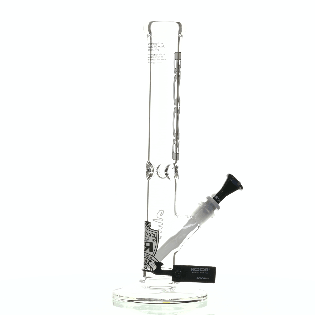 ROOR INTRO COLLECTOR 14" STRAIGHT TUBE 455 WHITE/ BLACK - Smoke Spot Smoke Shop