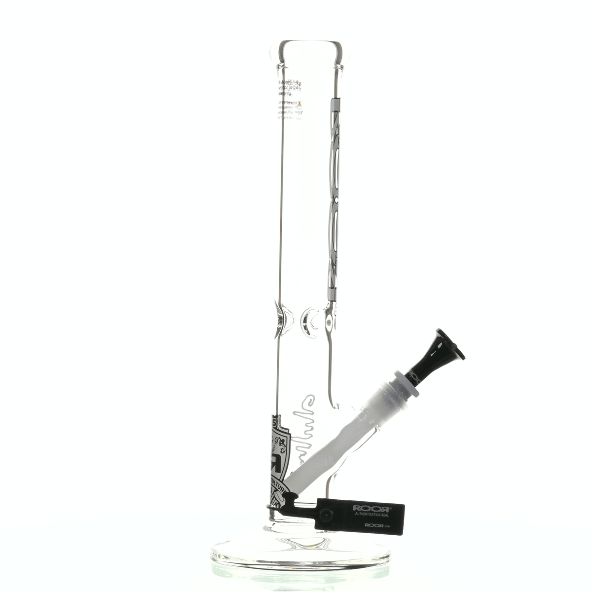 ROOR INTRO COLLECTOR 14" STRAIGHT TUBE 455 WHITE/ BLACK - Smoke Spot Smoke Shop