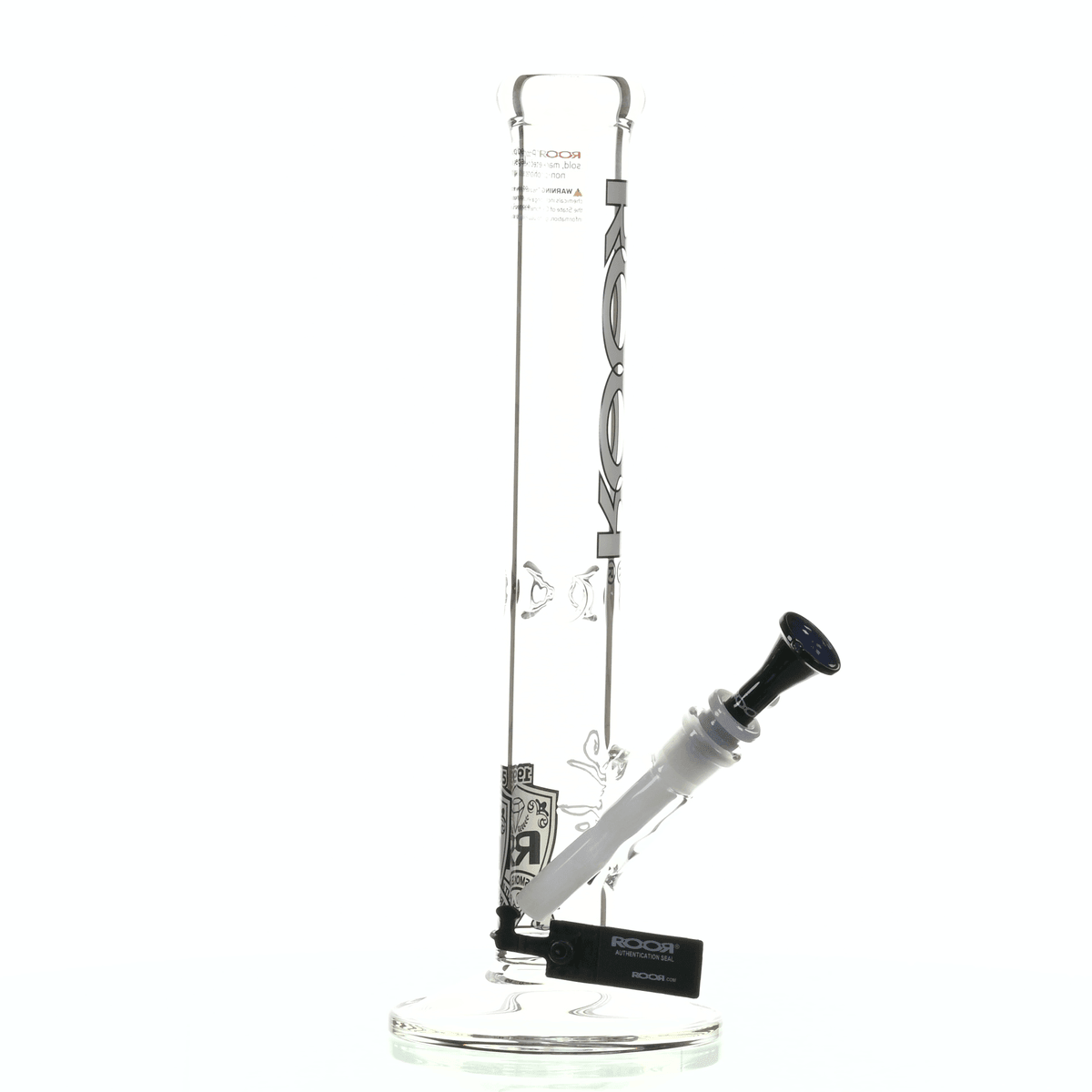 ROOR INTRO COLLECTOR 14" STRAIGHT TUBE 455 WHITE/ BLACK - Smoke Spot Smoke Shop