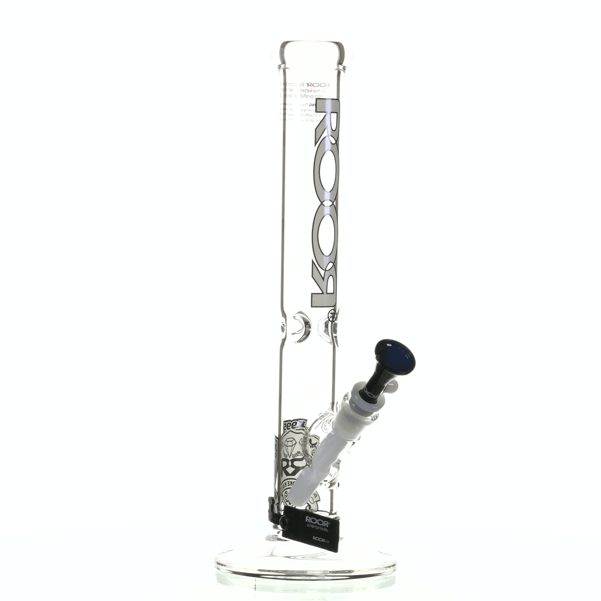 ROOR INTRO COLLECTOR 14" STRAIGHT TUBE 455 WHITE/ BLACK - Smoke Spot Smoke Shop