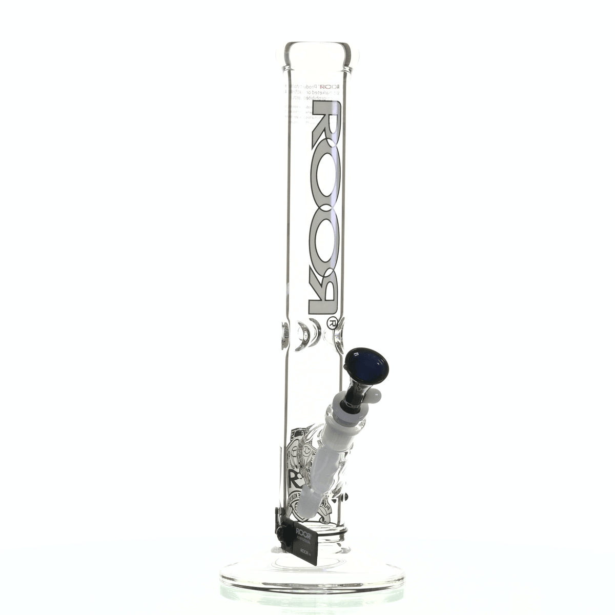 ROOR INTRO COLLECTOR 14" STRAIGHT TUBE 455 WHITE/ BLACK - Smoke Spot Smoke Shop