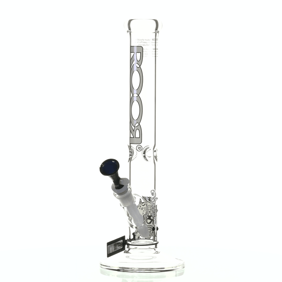 ROOR INTRO COLLECTOR 14" STRAIGHT TUBE 455 WHITE/ BLACK - Smoke Spot Smoke Shop