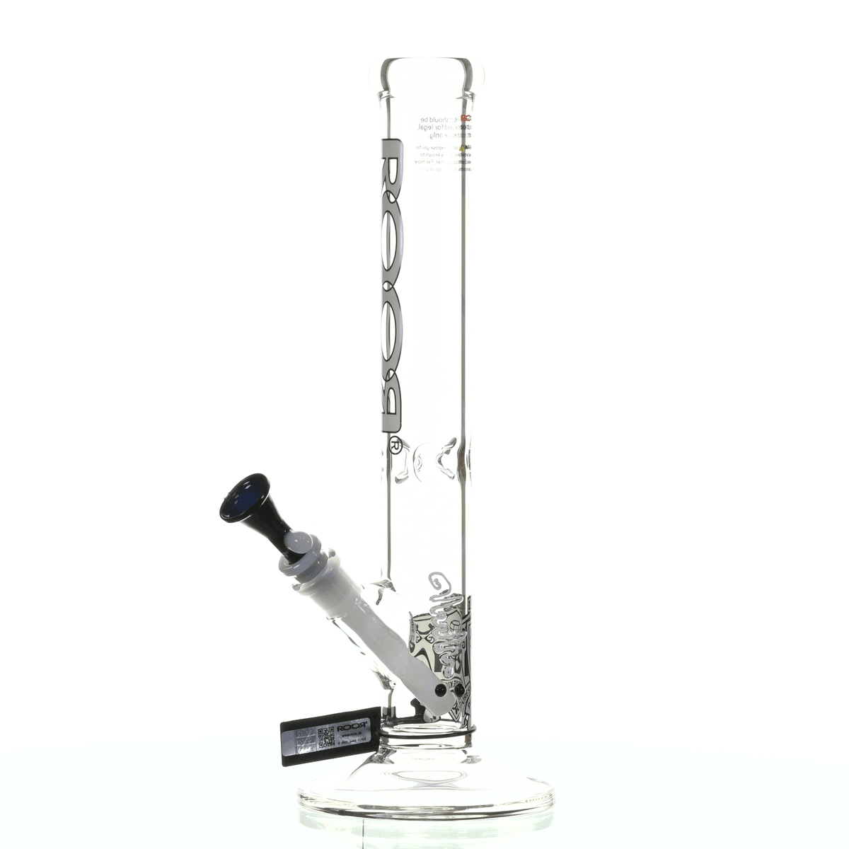 ROOR INTRO COLLECTOR 14" STRAIGHT TUBE 455 WHITE/ BLACK - Smoke Spot Smoke Shop