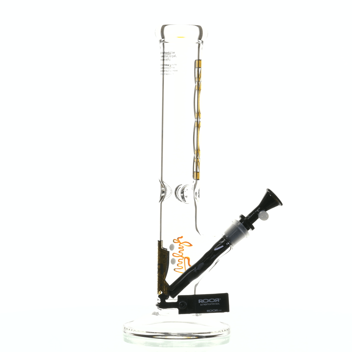 ROOR INTRO COLLECTOR 14" STRAIGHT TUBE 505 GOLD/ BLACK - Smoke Spot Smoke Shop