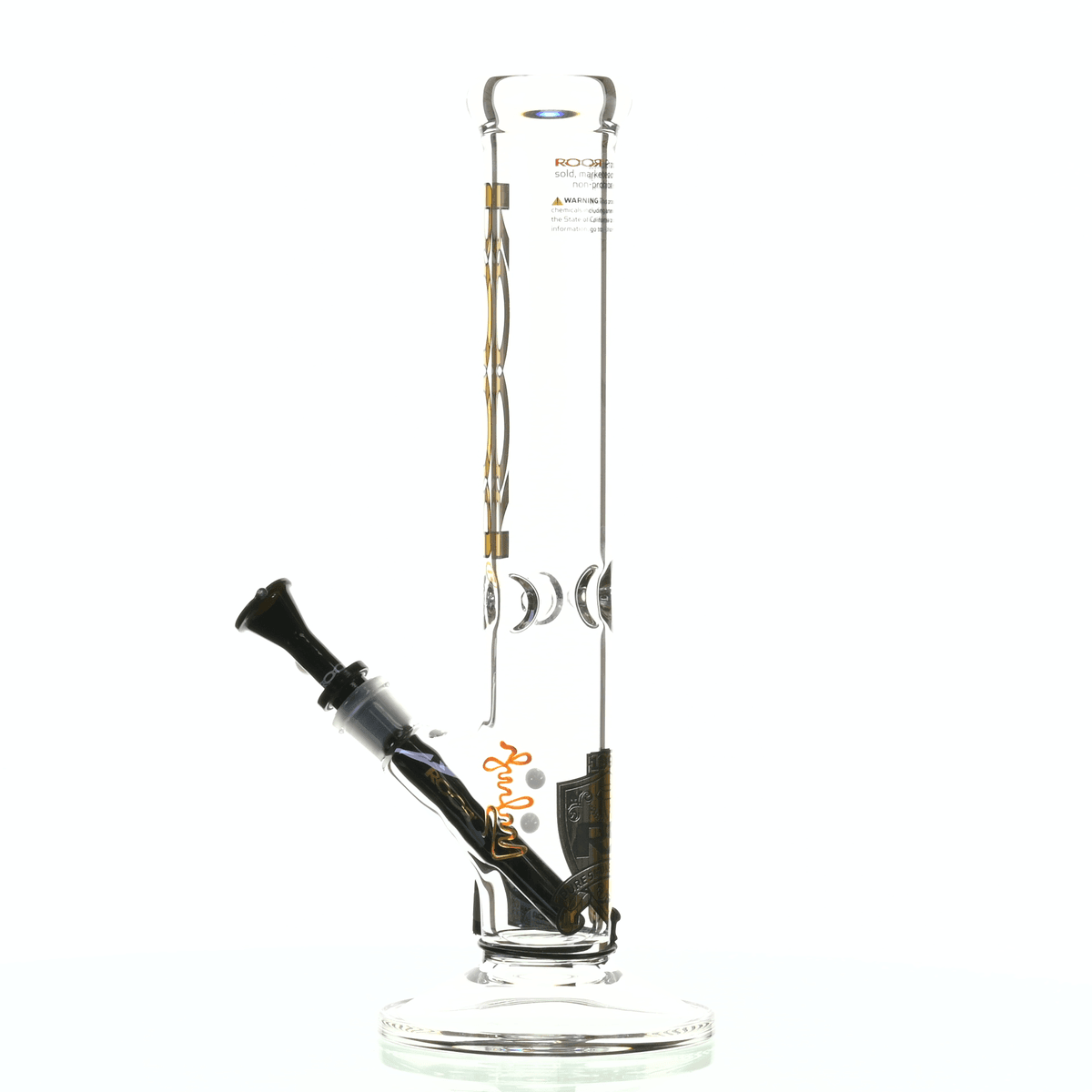 ROOR INTRO COLLECTOR 14" STRAIGHT TUBE 505 GOLD/ BLACK - Smoke Spot Smoke Shop