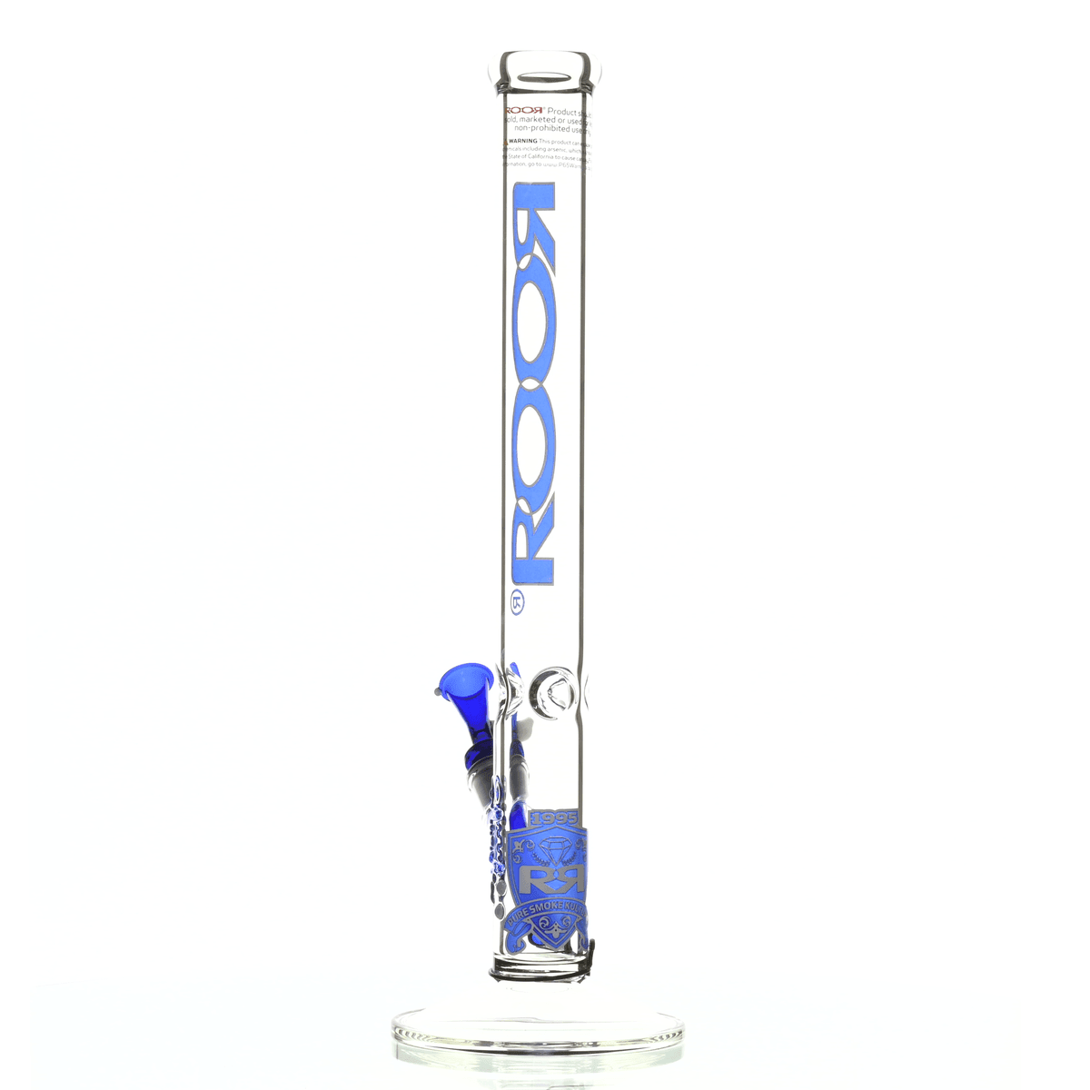ROOR INTRO COLLECTOR 18" STRAIGHT TUBE 455 BLUE/WHITE - Smoke Spot Smoke Shop